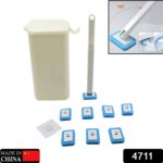 Toilet Brush Wand, Toilet Brush Kit with 8 Count Disposable Toilet Refills Heads - With Dupatta by Nari Haat, Indian ...