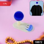 Cartoon Colorful Hooks Simple Ball Shape Hook Self-adhesive (1 Pc) - With Dupatta by Nari Haat, Indian ethnic wear, w...