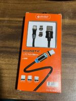 Magnetic Charging Cable 3 in 1 Metal Magnetic Micro USB Type C Lighting Cable with LED, Multiple Charging Adapters fo...