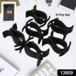 Big Hair Clips for Girls Kids Hair Accessories (6 Pcs Set / Black) - With Dupatta by Nari Haat, Indian ethnic wear, w...