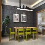 Wall 3D Ceiling Wallpaper Tiles Panel Vinyl Stickers Self-Adhesive for Home (Black) - Full Detail by Nari Haat, India...