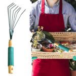 Stainless Steel Tooth Garden Leaf Rake - Back View by Nari Haat, Indian ethnic wear, women clothing, designer suit