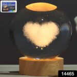 Heart 3D Crystal Ball lamps With Base (1 Pc) - With Dupatta by Nari Haat, Indian ethnic wear, women clothing, designe...