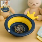 Cartoon shape foldable wash basin for kids