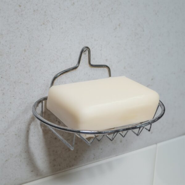 Kitchen, Bathroom Stainless Steel, Soap Dish Holder Wall Hanging Soap Storage Rack - Front View by Nari Haat, Indian ...