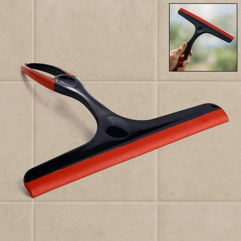 Plastic kitchen wiper with silicone head
