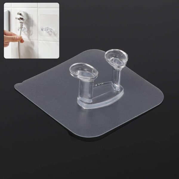 Transparent Self-Adhesive Wall Hook