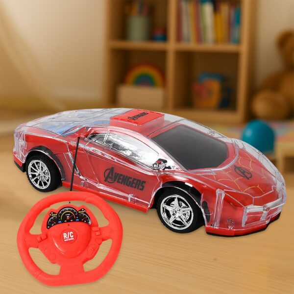 Plastic RC Racing Car – 2-Way Control with Handle Remote & Rechargeable Battery - Front View by Nari Haat, Indian e...