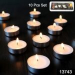 Tealight Candles Set, Smokeless Candles, Diwali (10 Pcs set) - With Dupatta by Nari Haat, Indian ethnic wear, women c...