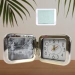 Plastic Foldable Desk Clock (1 Pc / With Box) - Front View by Nari Haat, Indian ethnic wear, women clothing, designer...