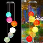 Solar Crystal Ball Color Changing Solar Powered LED  for Patio Garden Night Decor - Fabric Detail by Nari Haat, India...