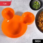 Mickey Mouse Shape Plates for Kids, Kids, Baby Cartoon Bowl Plate (1 Pc) - With Dupatta by Nari Haat, Indian ethnic w...