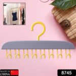 Plastic Organizer Hanger with 8 Hooks Heavy Duty Clothing Tank Top Belt Towel  (1 pc) - With Dupatta by Nari Haat, In...