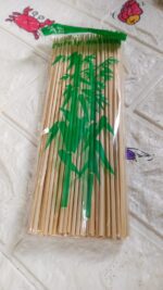 Camping Wooden Bamboo BBQ Skewers 20 cm  Sticks for Meat Party Pack - Full Detail by Nari Haat, Indian ethnic wear, w...