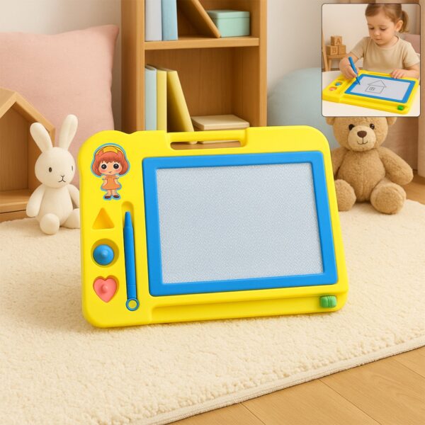 Children’s Magic Slate Doodle Pad Erasable Drawing & Writing Board (1 Pc) - Front View by Nari Haat, Indian ethnic ...