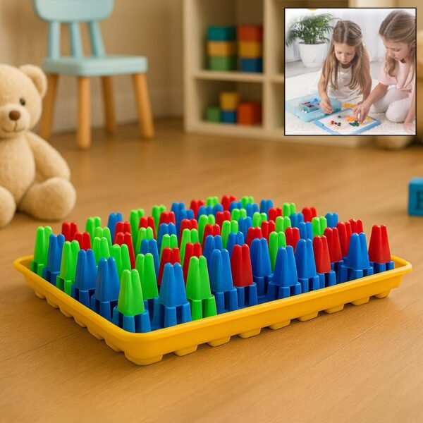 Plastic Color Crush Game Board Educational Puzzle Game for Kids and Adults  Gift - Front View by Nari Haat, Indian et...