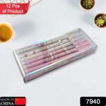 Erasable gel ink pen 12 Pcs/ Fancy Cute Blue Gel Pen with attached Magic Wipe Eraser Gel Pen, Stationery for Office S...