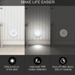 Round Shape 8 LED Motion Sensor Induction Led Light (1 Pc) - With Dupatta by Nari Haat, Indian ethnic wear, women clo...