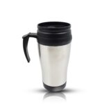 Stainless Steel Vacuum Glass Insulated Glass Coffee Cups, Tumbler (With Lid & Handle / 1 pc) - Fabric Detail by Nari ...