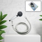 Shower Head with Stainless Steel Hose – High-Pressure Multi-Function Spray - Neckline Detail by Nari Haat, Indian e...