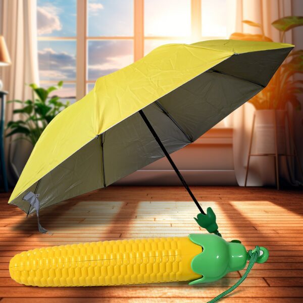 Vegetable shaped Folding Umbrella, Plastic Case Creative Fashion Folding Mini Sun Shade Rain Umbrella, Unique Umbrell...