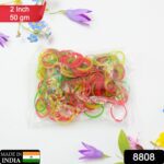 2-Inch Unbreakable Nylon Rubber Bands (50GM) - With Dupatta by Nari Haat, Indian ethnic wear, women clothing, designe...