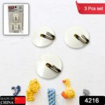 Strong Self-Adhesive Hooks (2 Pc): Heavy Duty, Waterproof, All-Purpose - With Dupatta by Nari Haat, Indian ethnic wea...