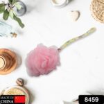 Long Handle Shower Puff Pouf Sponge Exfoliating Mesh Brush Scrubber,Bath Loofah Bath Scrubber for Body Shower Loofah ...