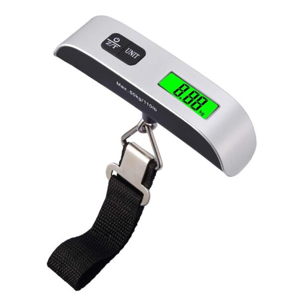 Portable LCD Digital Hanging Luggage Scale - Front View by Nari Haat, Indian ethnic wear, women clothing, designer suit