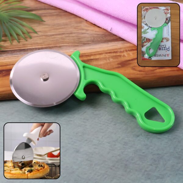 Stainless steel pizza and pastry cutter