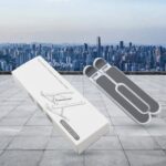 ADJUSTABLE TABLET STAND HOLDER WITH BUILT-IN FOLDABLE LEGS AND HIGH QUALITY FIBRE - Back View by Nari Haat, Indian et...