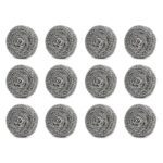 Round Shape Stainless Steel Ball Scrubber (Pack of 12) - Sleeve Design by Nari Haat, Indian ethnic wear, women clothi...