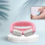 Plastic Massage Roller - 2-Roller Manual Design for Cellulite & Muscle Pain Relief - Closeup Embroidery by Nari Haat,...