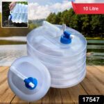 Outdoor Camping Collapsible Portable Water Container with Carry Handle Tap Valve Large Food Grade - With Dupatta by N...