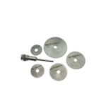 6pcs Metal HSS Circular Saw Blade Set Cutting Discs for Rotary Tool - Neckline Detail by Nari Haat, Indian ethnic wea...