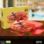 Seal Rectangular 2 Containers Lunch Box - With Dupatta by Nari Haat, Indian ethnic wear, women clothing, designer suit