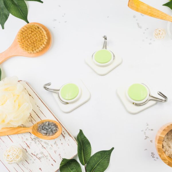 Multipurpose Self-Adhesive Wall Hooks for Home & Bath (3 Pc, Heavy Duty) - Front View by Nari Haat, Indian ethnic wea...