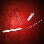 4-in-1 Nail Clipper Kit: Stainless Steel Tools, Manicure Set (Travel Case) - Sleeve Design by Nari Haat, Indian ethni...