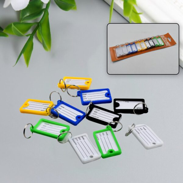 Wallet Keychain 10 pcs Set Plastic Key Custom Key - Front View by Nari Haat, Indian ethnic wear, women clothing, desi...
