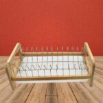 STAINLESS STEEL DRAIN BOWL STORAGE RACK HOLDER PLATE DISH CUTLERY CUP RACK WITH TRAY KITCHEN SHELF STAND - Fabric Det...