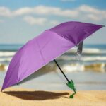 Vegetable shaped Folding Umbrella, Plastic Case Creative Fashion Folding Mini Sun Shade Rain Umbrella, Unique Umbrell...