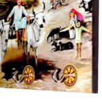 Decorative Wooden Landscape Wall Art with Hooks