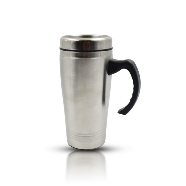 Stainless Steel Vacuum Glass Insulated Glass Coffee Cups, Tumbler (1 pc) - Front View by Nari Haat, Indian ethnic wea...