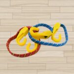 Multipurpose Ultra Flexible Bungee Rope, Luggage Strap, Bungee Cord (2 Pc) - Closeup Embroidery by Nari Haat, Indian ...