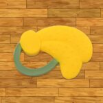 Baby Silicone Teether (1 Pc): Food Grade, Non-Toxic, Teething Relief (3 Months+) - Front View by Nari Haat, Indian et...
