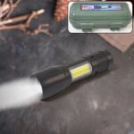 LED USB Rechargeable Mini Flashlight – Ultra-Bright Tactical Emergency Light - Front View by Nari Haat, Indian ethn...