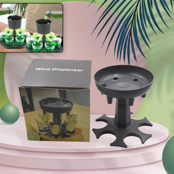 6 shot Win glass dispensers and tray, drinking games, shot glasses, - Front View by Nari Haat, Indian ethnic wear, wo...