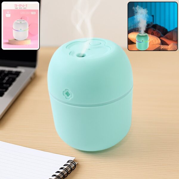 Humidifier, Household Plastic Aromatherapy Machine (220 ML / 1 Pc / Mix Color) - Front View by Nari Haat, Indian ethn...