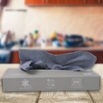 Reusable Cleaning Microfiber Towel (10 sheets, Dispenser Box) - Back View by Nari Haat, Indian ethnic wear, women clo...