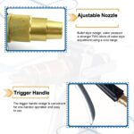 Durable Gold Color Trigger Hose Nozzle Water Lever Spray - Full Detail by Nari Haat, Indian ethnic wear, women clothi...